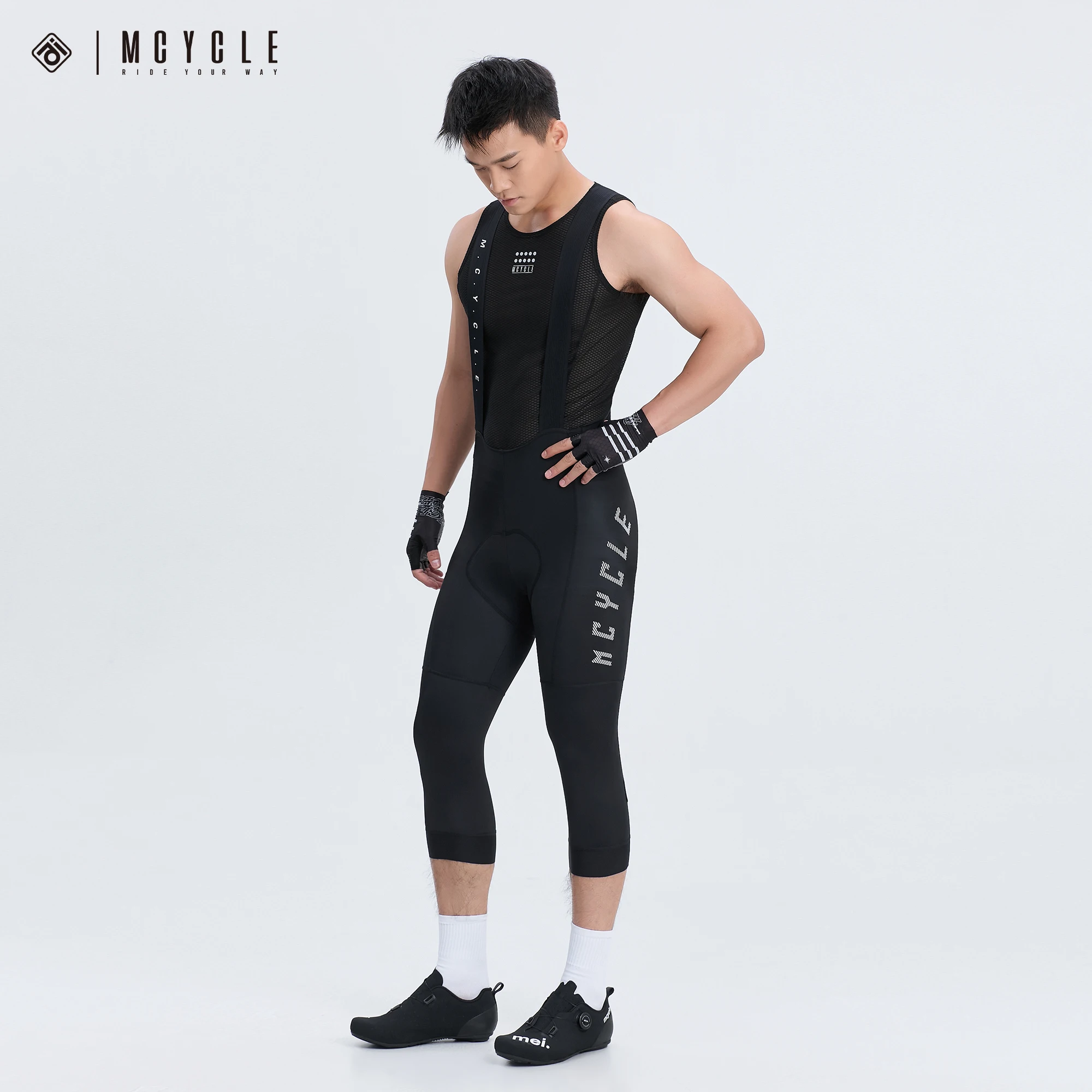 Mcycle High Quality Customized 3/4 Cycling Bib Pants for Unisex Seamless Reversible Sport Shorts Plus Size OEM Bike Bib Short
Mcycle High Quality Customized 3/4 Cycling Bib Pants for Unisex Seamless Reversible Sport Shorts Plus Size OEM Bike Bib Short