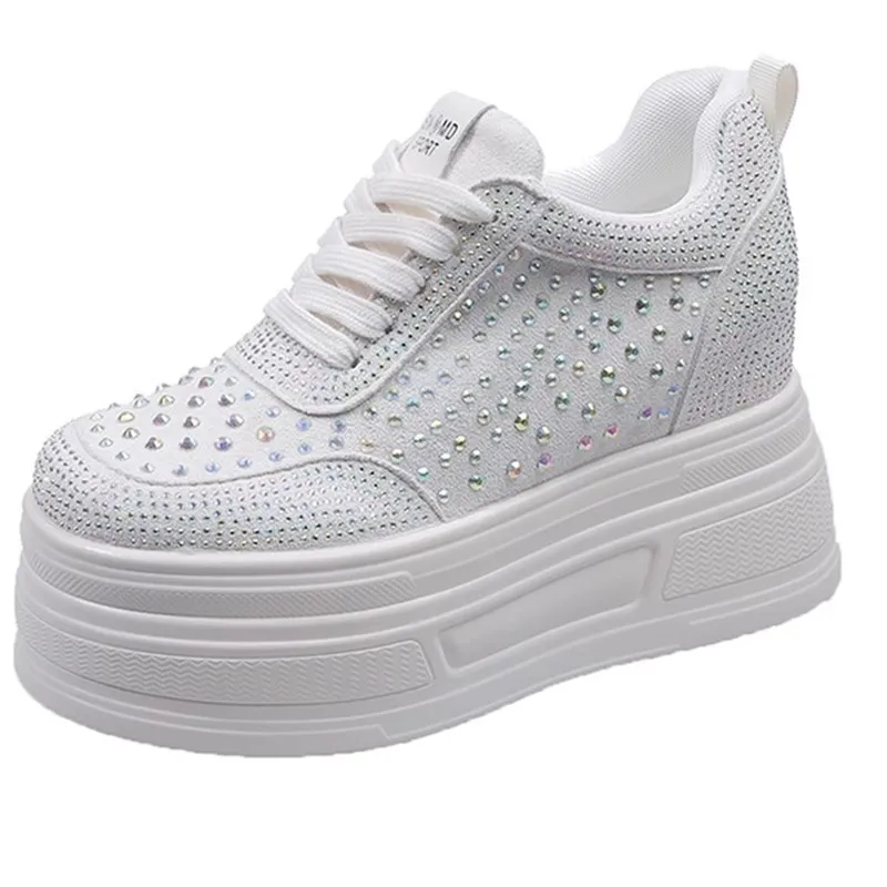 Женская повседневная обувь, туфли с мягкой подошвой и круглым носком, украшенные кристаллами, дышащие туфли на толстом каблуке
Женская повседневная обувь, туфли с мягкой подошвой и круглым носком, украшенные кристаллами, дышащие туфли на толстом каблуке