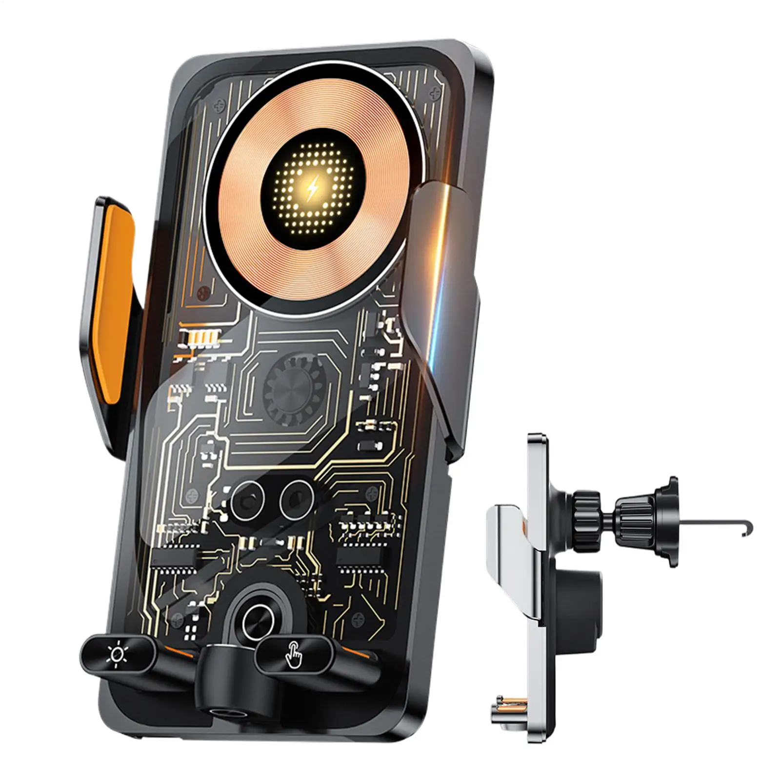 Car Vent Phone Mount Auto-Clamping Charging Support Air Vent Phone Mount Stand for Call Video Recording Daily Commuting Travel
Car Vent Phone Mount Auto-Clamping Charging Support Air Vent Phone Mount Stand for Call Video Recording Daily Commuting Travel
