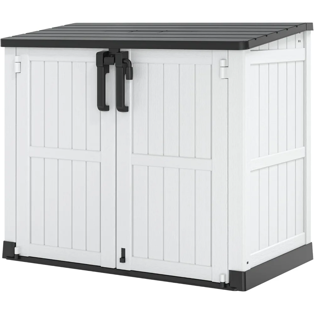 Outdoor Storage Shed - Horizontal Storage Cabinet Waterproof for Garden, Patio, Backyard, Outdoor Trash Can Storage Shed for Eas
Outdoor Storage Shed - Horizontal Storage Cabinet Waterproof for Garden, Patio, Backyard, Outdoor Trash Can Storage Shed for Eas