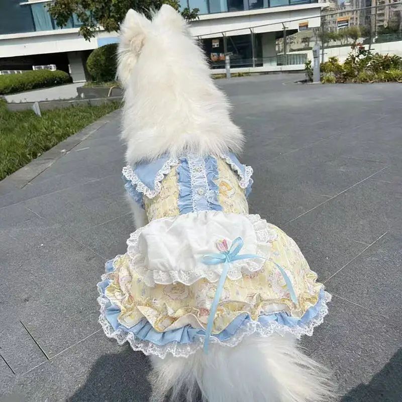 Summer Big Dog Clothes Dress for Corgi Shiba Inu Border Collie Samoyed Husky Labrador Golden Retriever - Large Pet Apparel
Summer Big Dog Clothes Dress for Corgi Shiba Inu Border Collie Samoyed Husky Labrador Golden Retriever - Large Pet Apparel