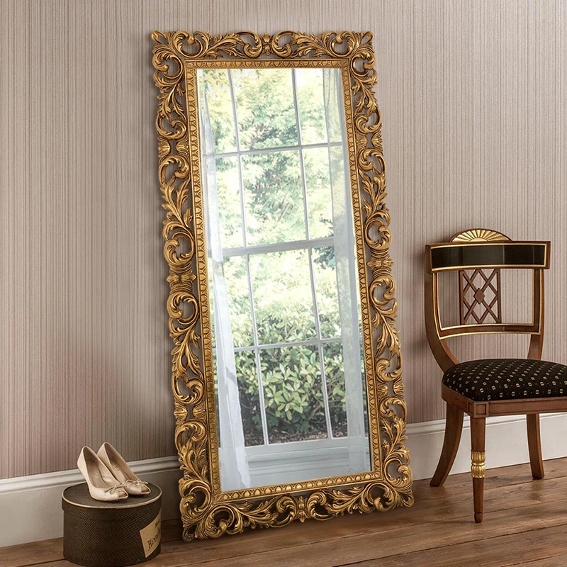 Nordic Gold Mirror Standing Desk Antique Girls European Large Mirror Long Luxury Vintage Espelho Wall Decoration GXR40XP
Nordic Gold Mirror Standing Desk Antique Girls European Large Mirror Long Luxury Vintage Espelho Wall Decoration GXR40XP