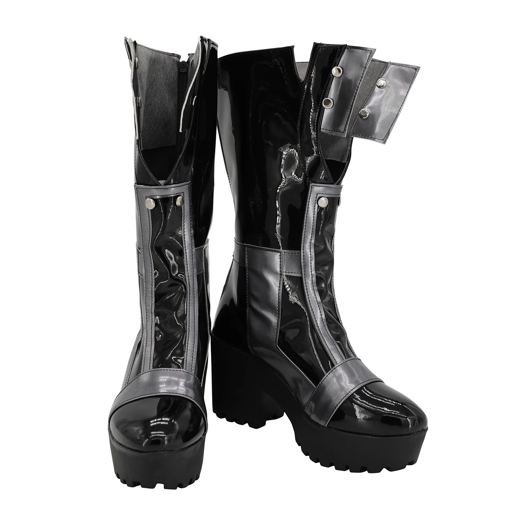 Woman Lappland Boots Black and Gray Shoes Halloween Cosplay Arknight Prop Lappland Boots 
Woman Lappland Boots Black and Gray Shoes Halloween Cosplay Arknight Prop Lappland Boots