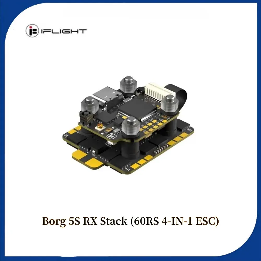 iFlight Borg 5S RX Stack with Borg 5S RX FC Flight Controller Borg 60RS ESC HighPerformance FPV Racing Parts
iFlight Borg 5S RX Stack with Borg 5S RX FC Flight Controller Borg 60RS ESC HighPerformance FPV Racing Parts