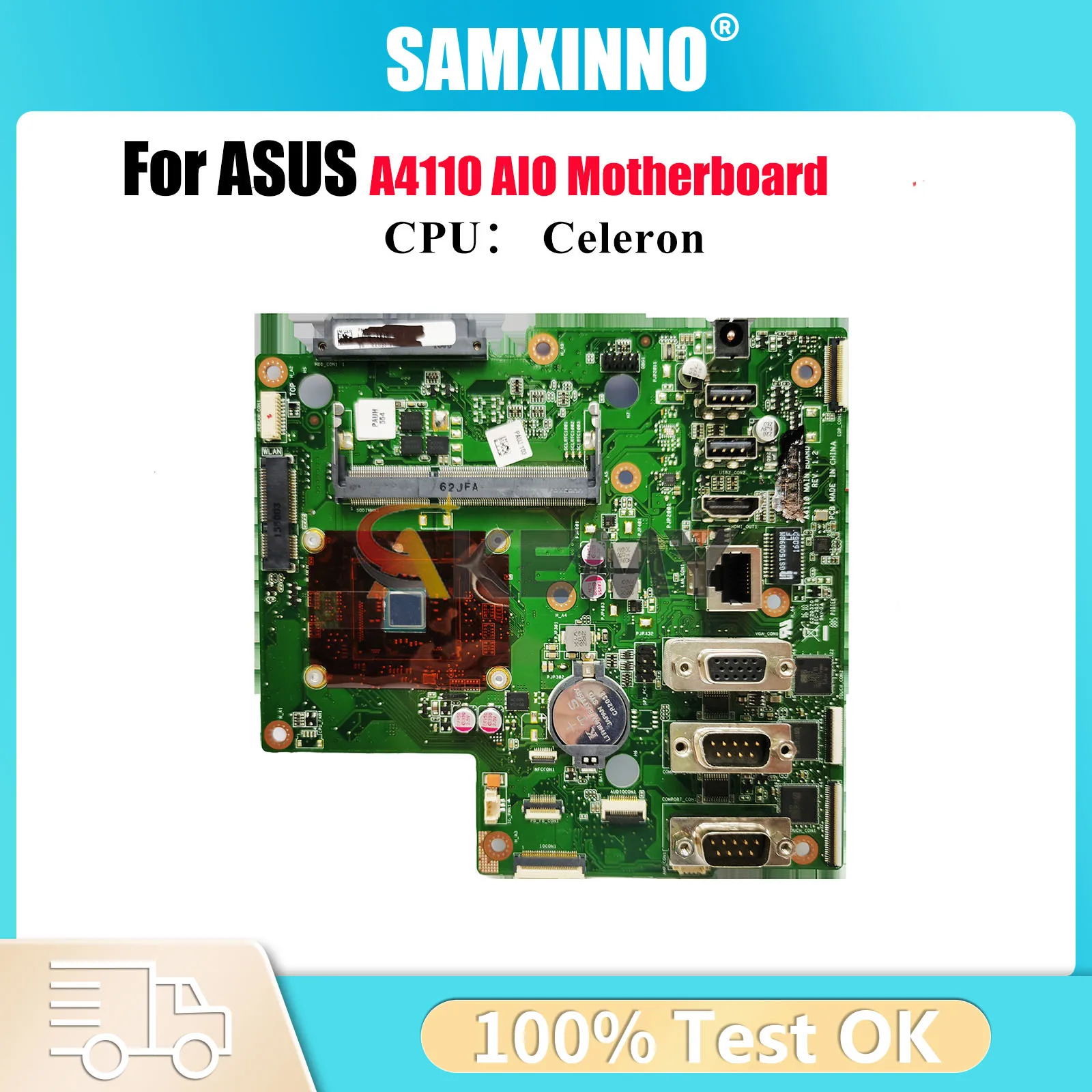 A4110 Laptop Motherboard For ASUS AIO PRO A4110 Mainboard With Celeron CPU 100% tests OK fast shipping High quality
A4110 Laptop Motherboard For ASUS AIO PRO A4110 Mainboard With Celeron CPU 100% tests OK fast shipping High quality