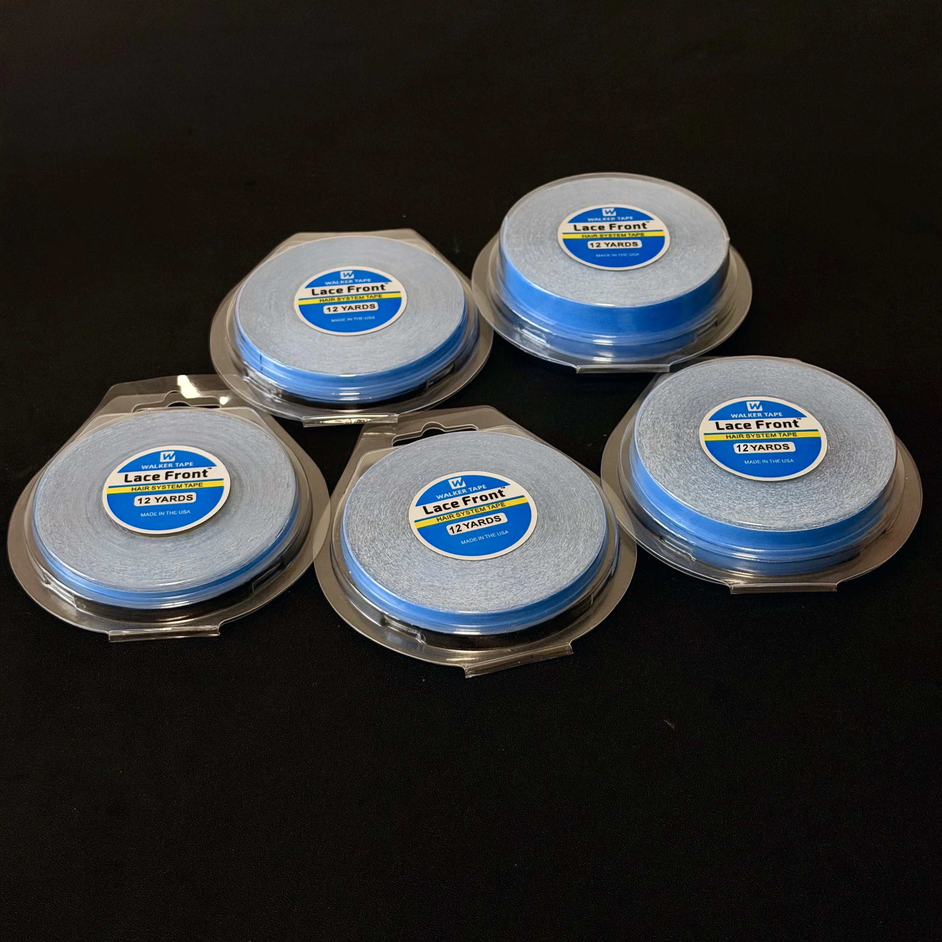 12 Yards Blue Lace Front Walker Tape with 5 Sizes 0.8-2.54cm Shell Packaged Adhesive Tape for Lace Wigs And Toupees
12 Yards Blue Lace Front Walker Tape with 5 Sizes 0.8-2.54cm Shell Packaged Adhesive Tape for Lace Wigs And Toupees