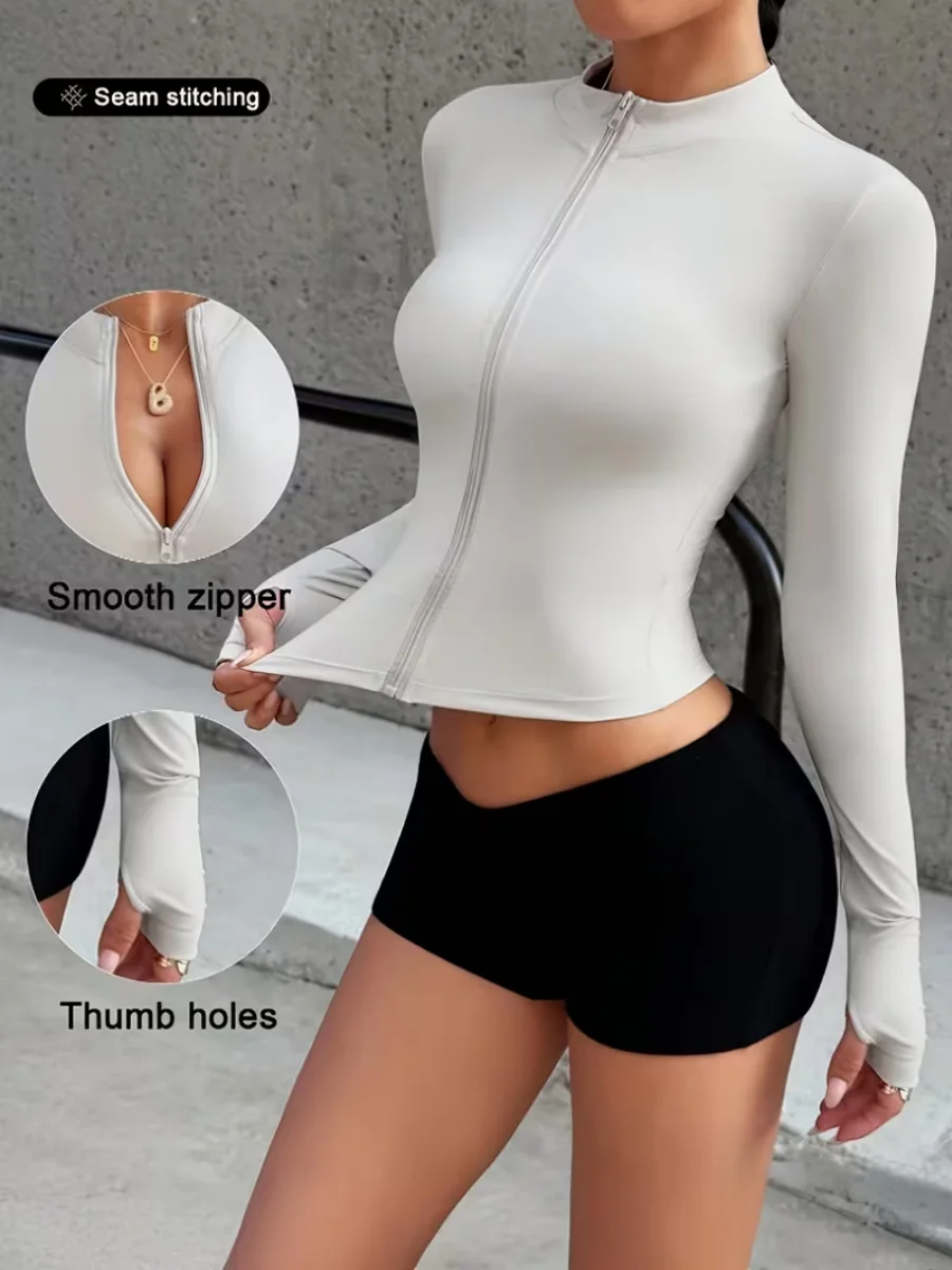 New Women's Professional Yoga Jacket Outdoor Running Pilates Slimming Top Fitness Sportswear for Active Women
New Women's Professional Yoga Jacket Outdoor Running Pilates Slimming Top Fitness Sportswear for Active Women