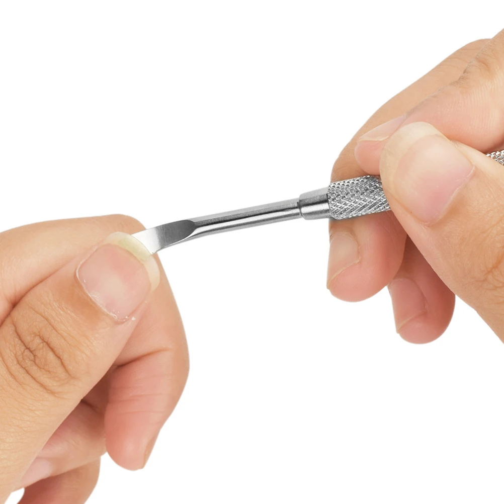 Nail Art Pusher Cuticle Trimmer Loop Steel for Nails Cleaner Removing Preparations
Nail Art Pusher Cuticle Trimmer Loop Steel for Nails Cleaner Removing Preparations