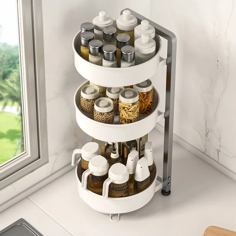 Simplified Rotatable Spice Box Countertop Home Seasoning Organizer for Oil Salt Sauce Vinegar Turntable Open Kitchen Shelf
Simplified Rotatable Spice Box Countertop Home Seasoning Organizer for Oil Salt Sauce Vinegar Turntable Open Kitchen Shelf