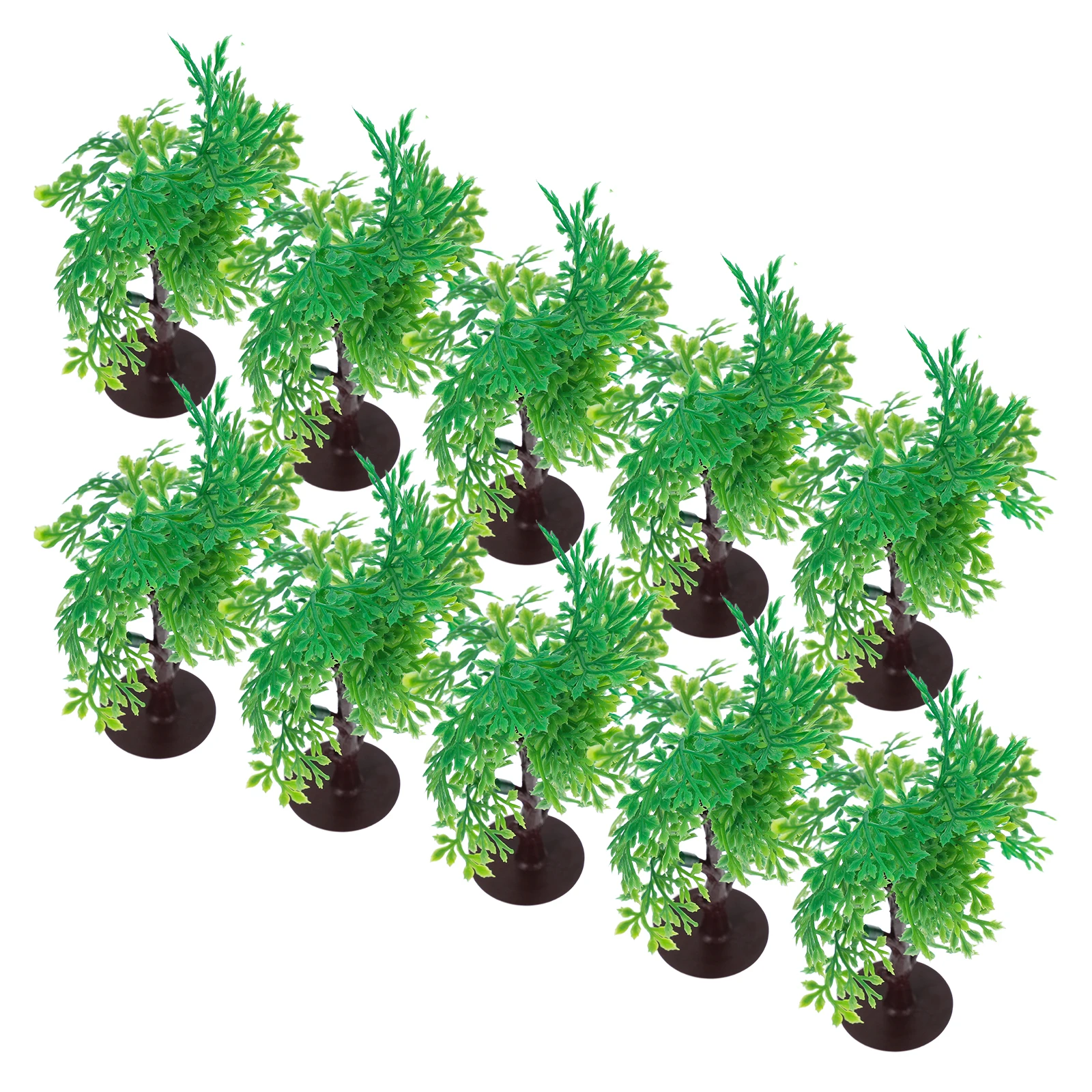 10 Pcs Mini Artificial Trees for Model Landscape Decor Green Plants Plastic Home Office Scenery Accessories
10 Pcs Mini Artificial Trees for Model Landscape Decor Green Plants Plastic Home Office Scenery Accessories