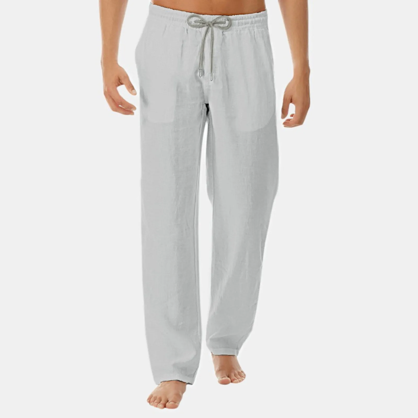 Joggers Fitness Loose Sweatpants Men's Cotton Linen Pants Solid Color Breathable Pocket Elastic Waist Trousers Beach Pants
Joggers Fitness Loose Sweatpants Men's Cotton Linen Pants Solid Color Breathable Pocket Elastic Waist Trousers Beach Pants
