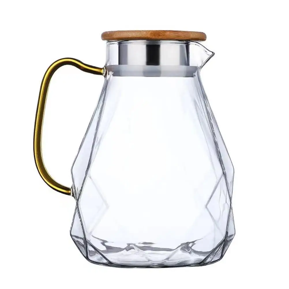 Water Pitcher Cold Bottle Jug Kettle Glass Pitchers Exquisite Large Capacity Juice Practical with Lid
Water Pitcher Cold Bottle Jug Kettle Glass Pitchers Exquisite Large Capacity Juice Practical with Lid