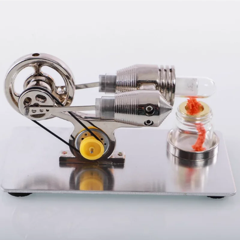 Stirling engine model, external combustion engine, micro generator, mini model engine, experimental toy
Stirling engine model, external combustion engine, micro generator, mini model engine, experimental toy