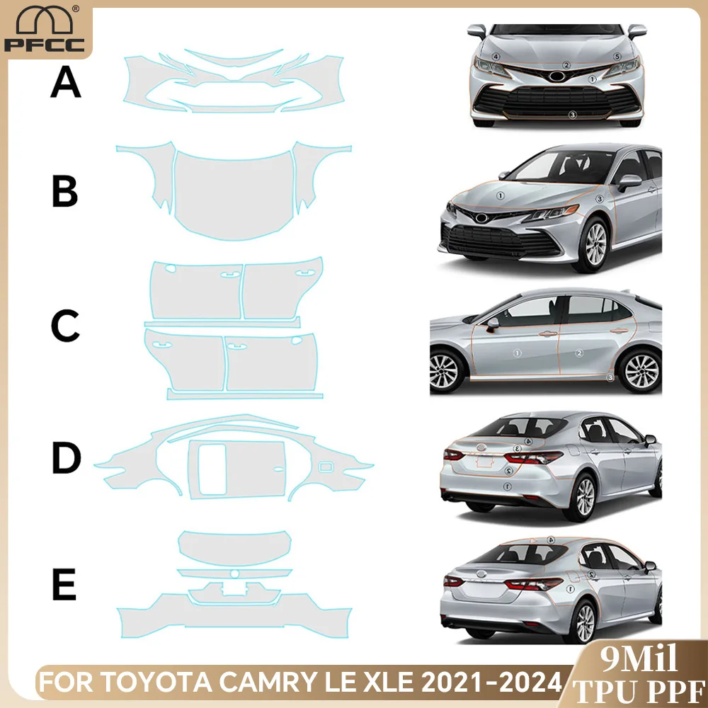 For Toyota Camry LE XLE 2021-2024 Anti-Scratch TPU Paint Protection Film Car Body Pre-cut Clear PPF Resistant Invisible Kit
For Toyota Camry LE XLE 2021-2024 Anti-Scratch TPU Paint Protection Film Car Body Pre-cut Clear PPF Resistant Invisible Kit