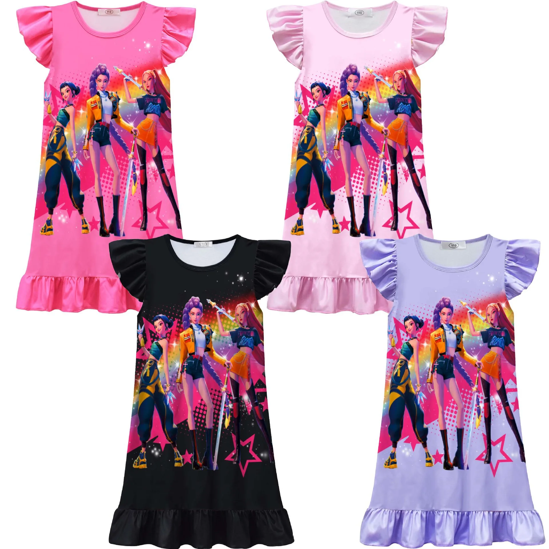 New Kpop Demon Hunters Cartoon Summer Kids Pajamas Dress Girls Princess Dress Sleepwear Girls Nightgowns Party Pajamas Clothes
New Kpop Demon Hunters Cartoon Summer Kids Pajamas Dress Girls Princess Dress Sleepwear Girls Nightgowns Party Pajamas Clothes