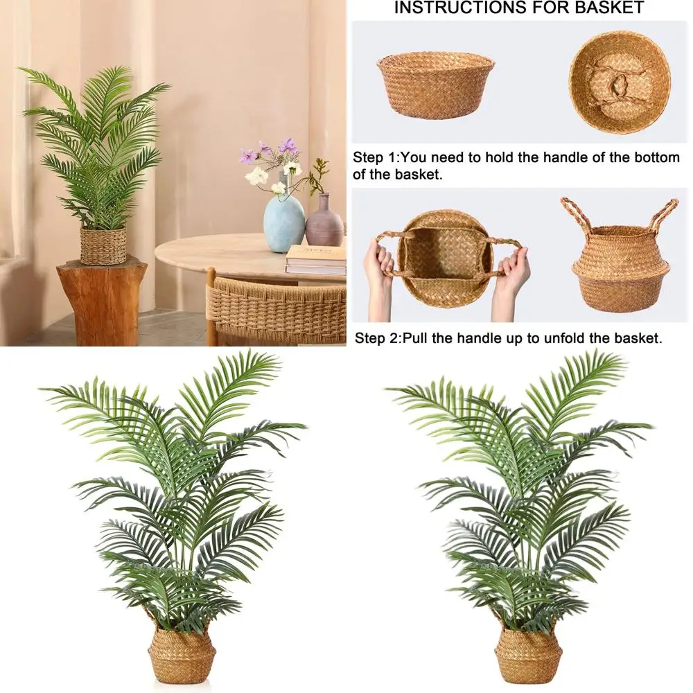 4ft Artificial Palm Tree in Pot for Home Decor and Housewarming Gifts, Tropical Plant Look
4ft Artificial Palm Tree in Pot for Home Decor and Housewarming Gifts, Tropical Plant Look