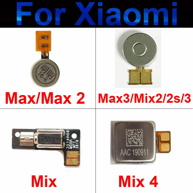 Motor Vibrator Flex Cable For Xiaomi Mi Max 2 3 Mix 2 2S Mix3 Mix 4 Vibration Motor Module Ribbon Replacement Repair Parts Mix 2
