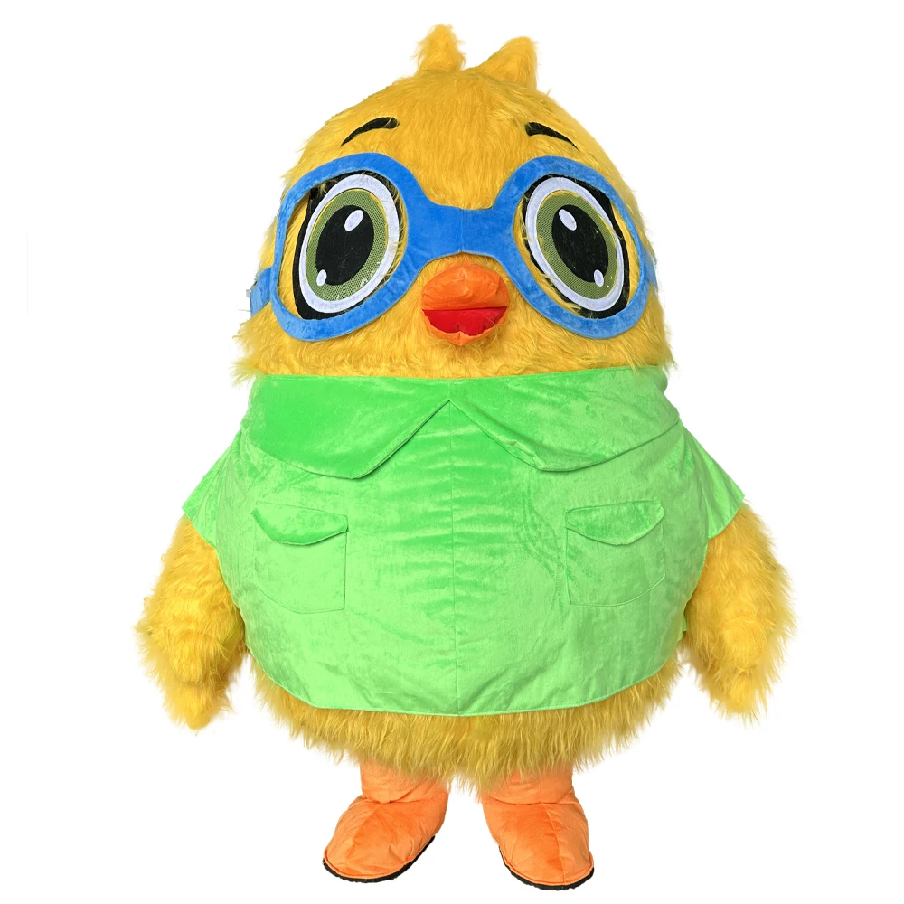 Cartoon Glasses Fat Chicken Inflatable Plush Costume Character Adult Cosplay Mascot Christmas Halloween Costume
Cartoon Glasses Fat Chicken Inflatable Plush Costume Character Adult Cosplay Mascot Christmas Halloween Costume