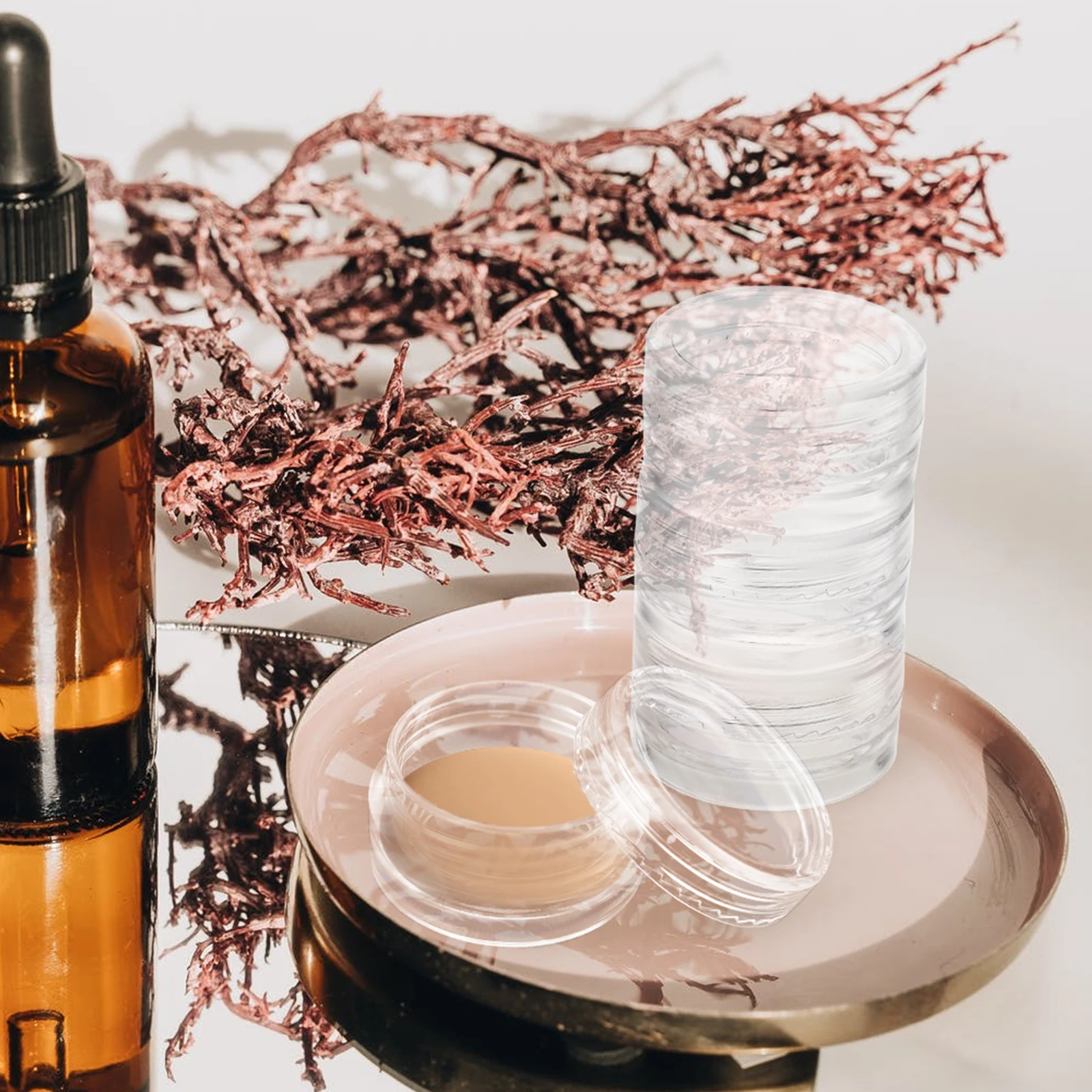 50pcs Face Cream Container Storage Jar Refillable Cream Box Toiletry Bottles for Ointments Lotions Sub Packaging
50pcs Face Cream Container Storage Jar Refillable Cream Box Toiletry Bottles for Ointments Lotions Sub Packaging