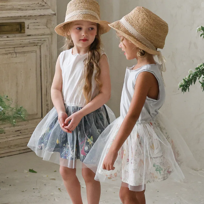 2026 Summer Children's Baby Girl Sweet Printed Fluffy Mesh Sleeveless Vest Dress
2026 Summer Children's Baby Girl Sweet Printed Fluffy Mesh Sleeveless Vest Dress