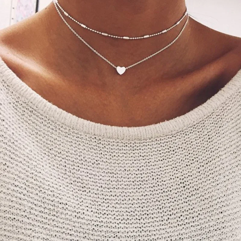 Vintage Tiny Heart Necklace for Women SHORT Chain Heart Key Pendant Necklace Gift Ethnic Bohemian Choker Necklace
Vintage Tiny Heart Necklace for Women SHORT Chain Heart Key Pendant Necklace Gift Ethnic Bohemian Choker Necklace