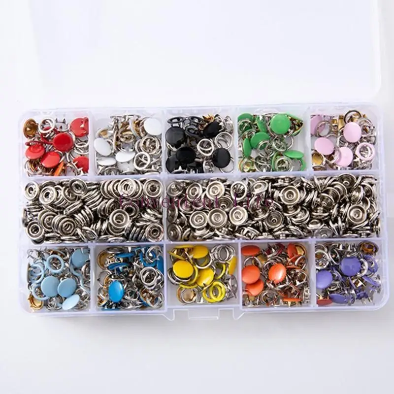 L1EE 200pcs 10 Colors Metal Prong Button Grommets Fasteners with Hand Plier Installation Tools for DIY Clothing
L1EE 200pcs 10 Colors Metal Prong Button Grommets Fasteners with Hand Plier Installation Tools for DIY Clothing