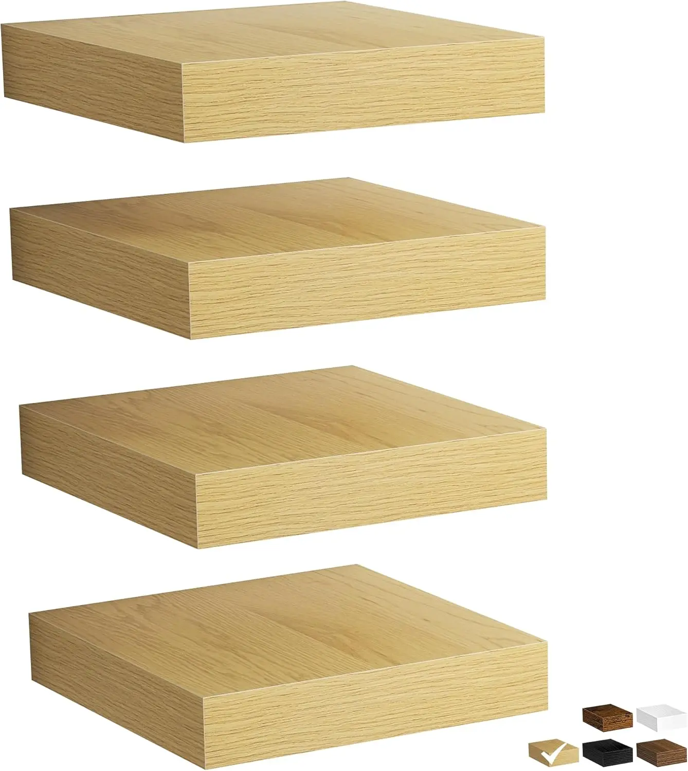 Rustic Wood Floating Shelves for Wall, Space-Saving Wall Mounted Shelves for Bathroom, Bedroom, Living Room and Kitchen
Rustic Wood Floating Shelves for Wall, Space-Saving Wall Mounted Shelves for Bathroom, Bedroom, Living Room and Kitchen