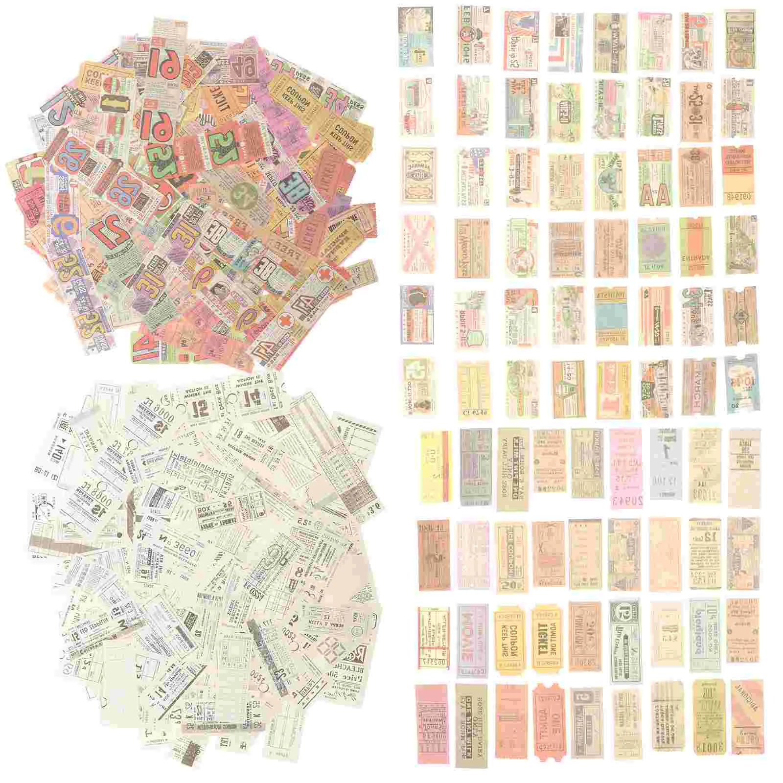 400 Pcs Ticket Sticker Decor Vintage Wall DIY Material Kids Papers Decorative Message Decors Stationery Background
400 Pcs Ticket Sticker Decor Vintage Wall DIY Material Kids Papers Decorative Message Decors Stationery Background