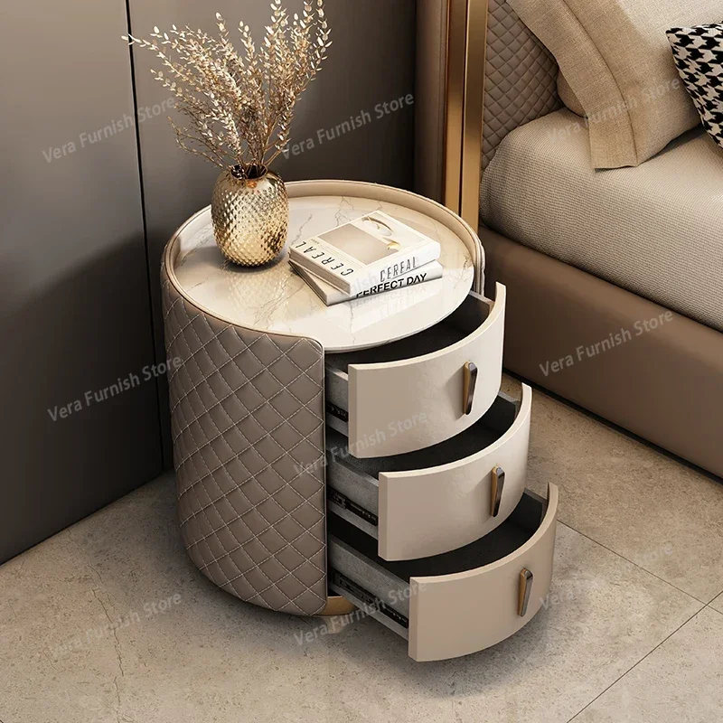 Modern Storage Nightstand Aesthetic Luxury Simple Leather Bedside Table Italian Trendy Bedroom Furniture Muebles Para Cuarto FYN
Modern Storage Nightstand Aesthetic Luxury Simple Leather Bedside Table Italian Trendy Bedroom Furniture Muebles Para Cuarto FYN