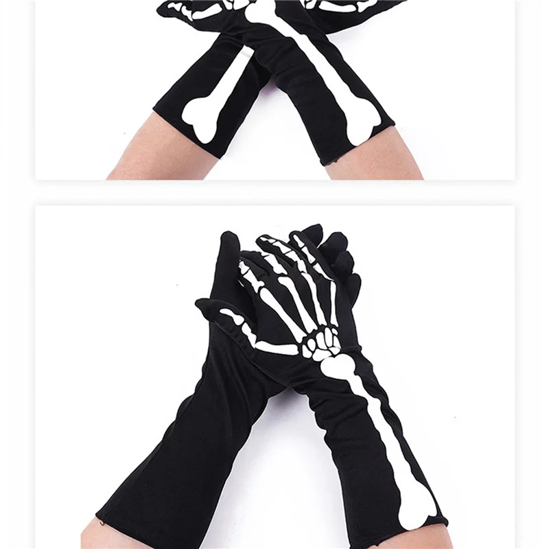 B24C-4 Pairs Halloween Skeleton Gloves With Skeleton Arm Sleeve Full Finger Long Arm Skeleton Gloves For Kids And Adults
B24C-4 Pairs Halloween Skeleton Gloves With Skeleton Arm Sleeve Full Finger Long Arm Skeleton Gloves For Kids And Adults