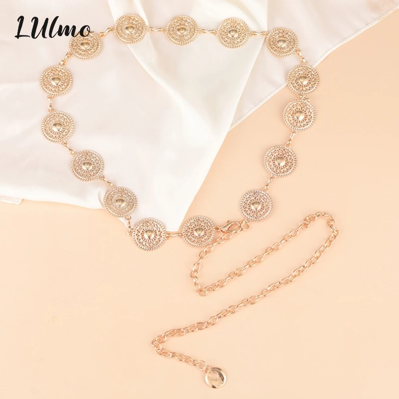 1Pc Gold Adjustable Buckle Long Waist Belt Dress Body Chain Fashion For Women Vintage Openwork Metal
1Pc Gold Adjustable Buckle Long Waist Belt Dress Body Chain Fashion For Women Vintage Openwork Metal