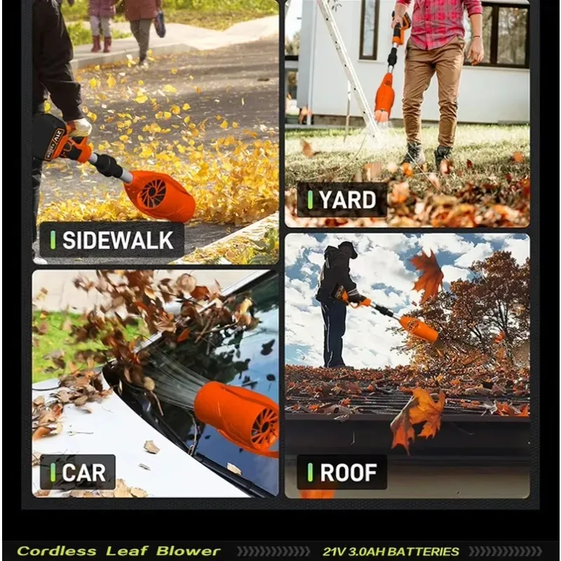 【specialized】Cordless Electric Leaf Blower Brushless Motor For 18V Battery Handheld Fold le Garden Dust And Snow Tool
【specialized】Cordless Electric Leaf Blower Brushless Motor For 18V Battery Handheld Fold le Garden Dust And Snow Tool