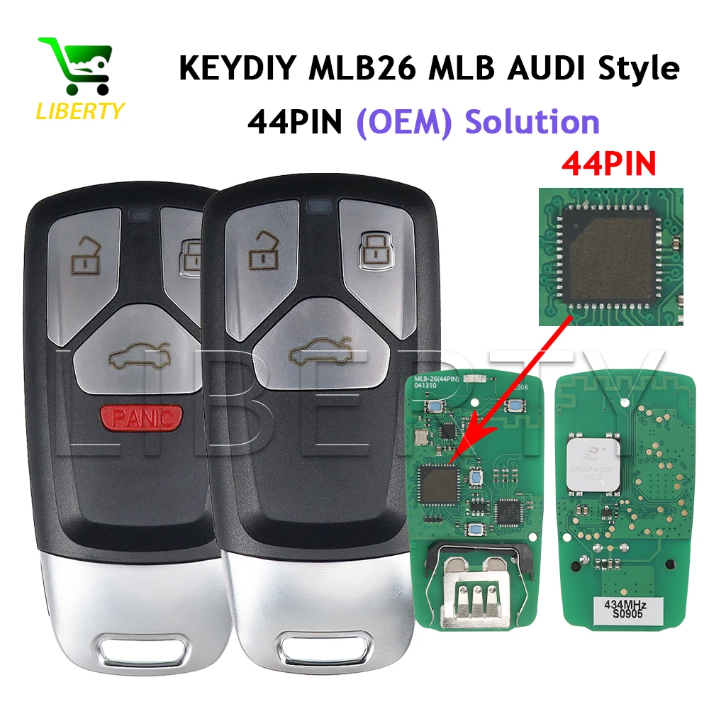 Original KEYDIY MLB26 MLB Series Universal Smart Remote Key PCB Board 434Mhz Used with KD-MP/ XHORSE VVDI MLB Tool Locksmith
Original KEYDIY MLB26 MLB Series Universal Smart Remote Key PCB Board 434Mhz Used with KD-MP/ XHORSE VVDI MLB Tool Locksmith
