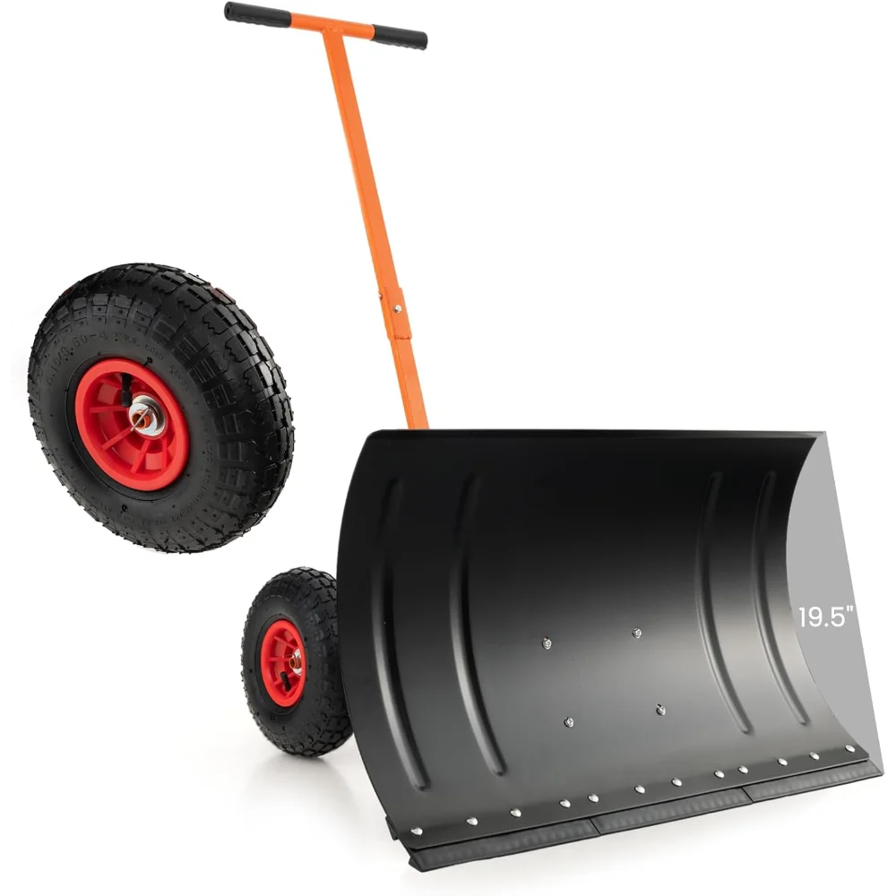 29" Snow Shovel with 10" Wheels, Adjustable Blade & Handle for Driveways and Pavement
29" Snow Shovel with 10" Wheels, Adjustable Blade & Handle for Driveways and Pavement