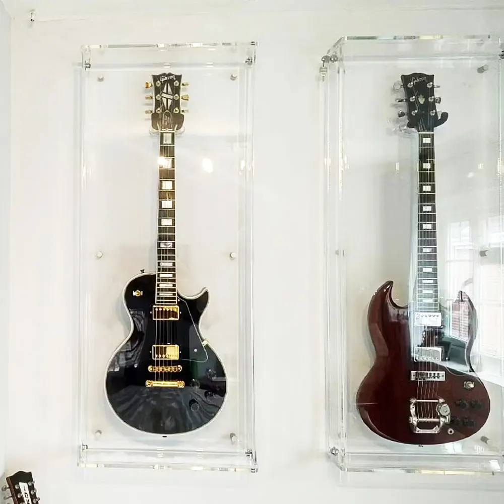 Hooqu Factory Custom Size Clear Acrylic Display Cabinet Wall Mounted Acrylic Electric Guitar Case Box With Lock Guitar Showcase
Hooqu Factory Custom Size Clear Acrylic Display Cabinet Wall Mounted Acrylic Electric Guitar Case Box With Lock Guitar Showcase