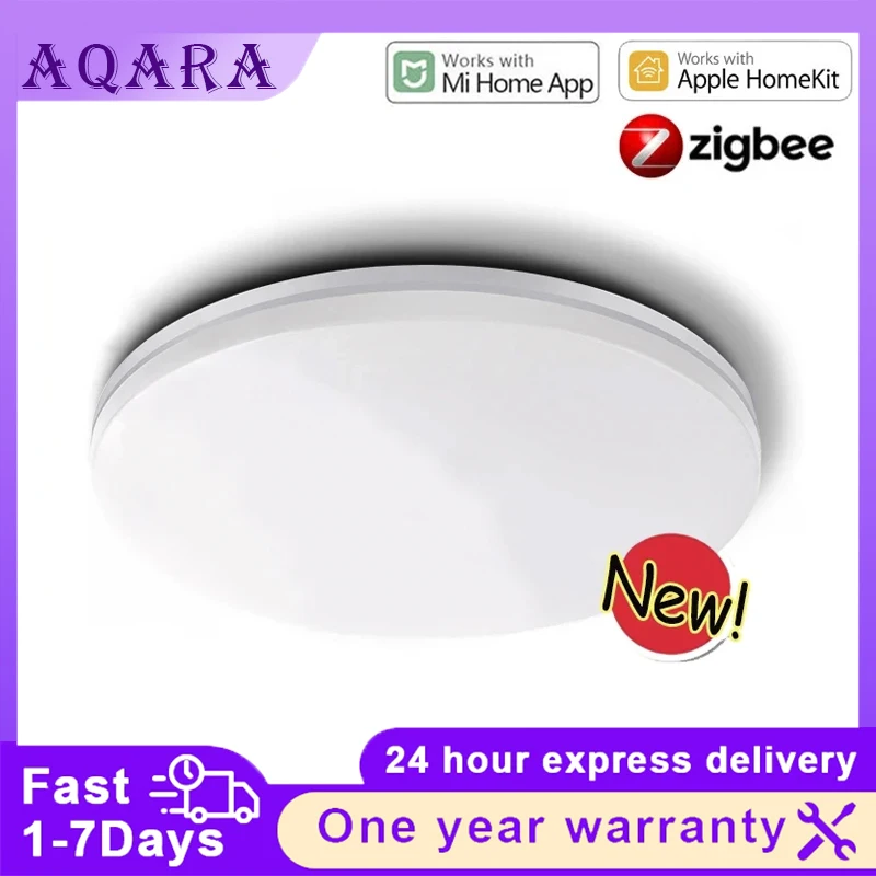Оригинальный умный потолочный светильник Aqara L1-350 ZigBee с регулируемой цветовой температурой, требуется концентратор для умного дома, работа с Homekit Mi Home
Оригинальный умный потолочный светильник Aqara L1-350 ZigBee с регулируемой цветовой температурой, требуется концентратор для умного дома, работа с Homekit Mi Home