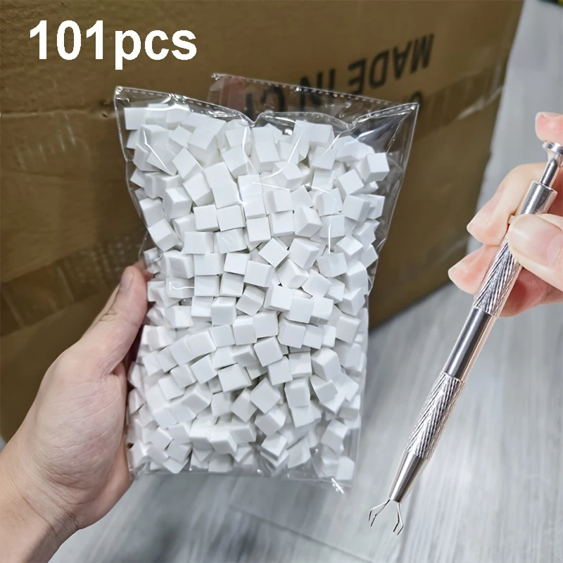 101pcs Nail Sponge and Clamp Set Compatible with DIY/Nail Salon/Training, Soft Gradient Nail Tools, Nail Design
101pcs Nail Sponge and Clamp Set Compatible with DIY/Nail Salon/Training, Soft Gradient Nail Tools, Nail Design