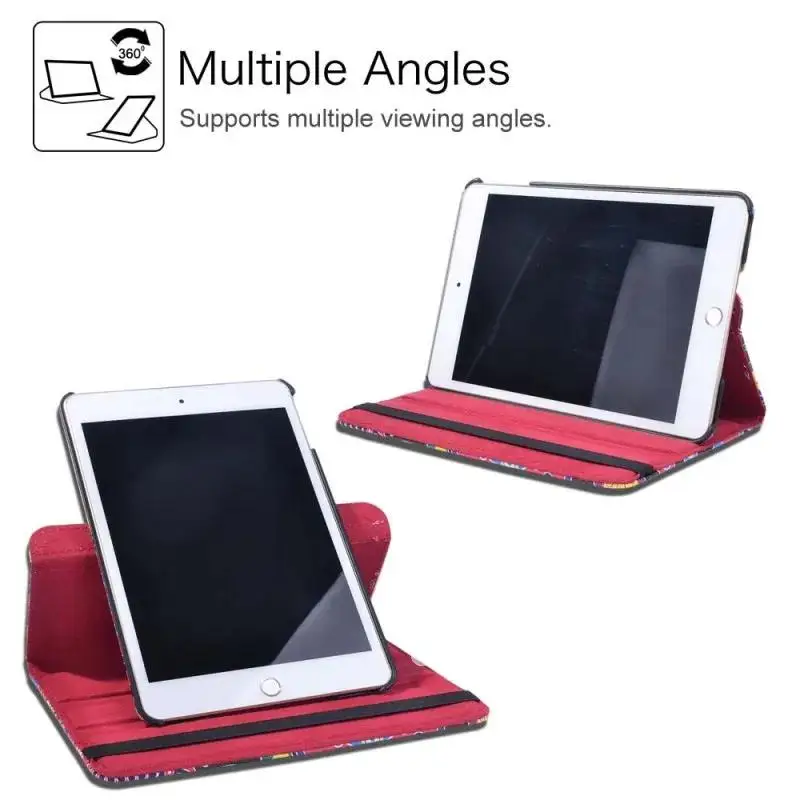 Smart Multicolor Rotating Tablet Stand Case Cover for iPad Air 1 Air 2 Pro 9.7 - Flips 360 with Auto Wake Up Sleep Leather
Smart Multicolor Rotating Tablet Stand Case Cover for iPad Air 1 Air 2 Pro 9.7 - Flips 360 with Auto Wake Up Sleep Leather