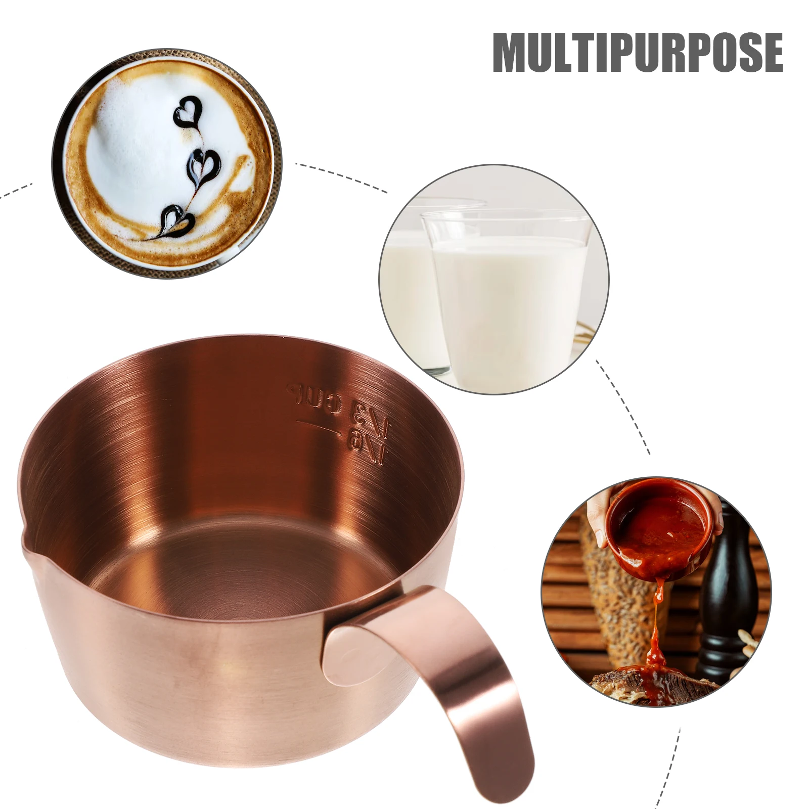 1pc Stainless Steel Sauce Cup 304 80ml Rose Gold Espresso Extraction Measuring Pitcher Creamer Kitchen Bar Accessories
1pc Stainless Steel Sauce Cup 304 80ml Rose Gold Espresso Extraction Measuring Pitcher Creamer Kitchen Bar Accessories