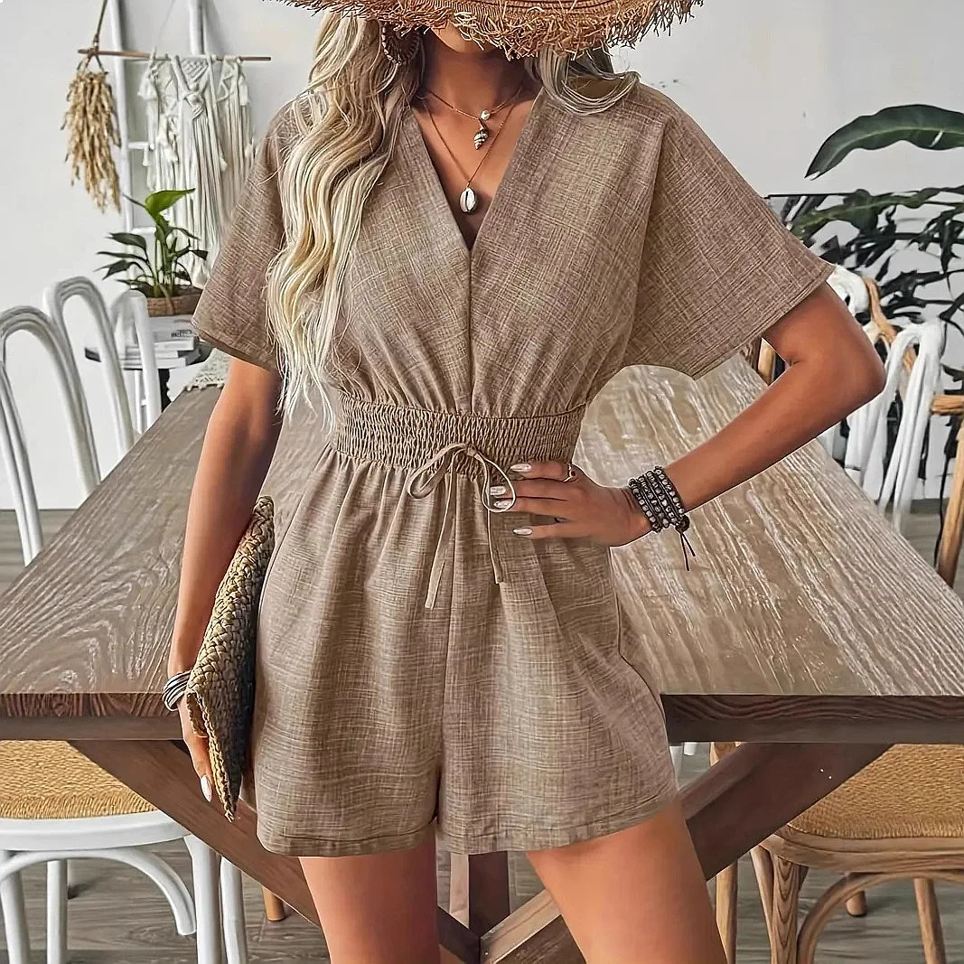 Spring Summer Women V Neck Jumpsuit Overall Shorts Casual Playsuit Romper
Spring Summer Women V Neck Jumpsuit Overall Shorts Casual Playsuit Romper