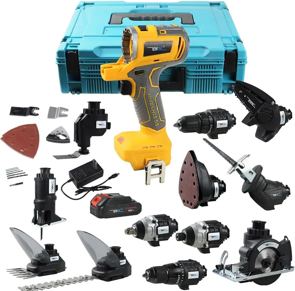 12-Tool Cordless Combo Kit with 2 Batteries & Charger, Compatible with 20V Battery System
12-Tool Cordless Combo Kit with 2 Batteries & Charger, Compatible with 20V Battery System