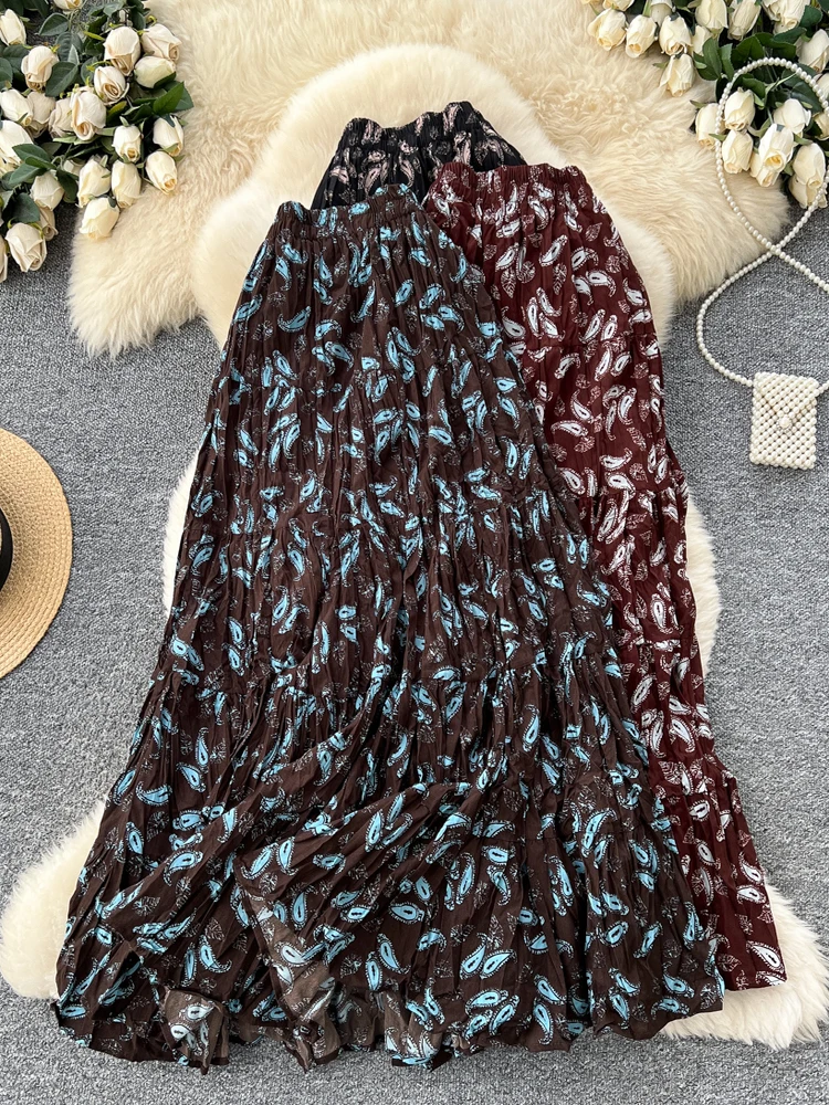 Ретро-юбка миди А-силуэта с корейским принтом, женская, с высокой талией, расклешенным подолом, из полиэстера, для повседневной носки, стандартный крой, новинка 2025 года
Ретро-юбка миди А-силуэта с корейским принтом, женская, с высокой талией, расклешенным подолом, из полиэстера, для повседневной носки, стандартный крой, новинка 2025 года