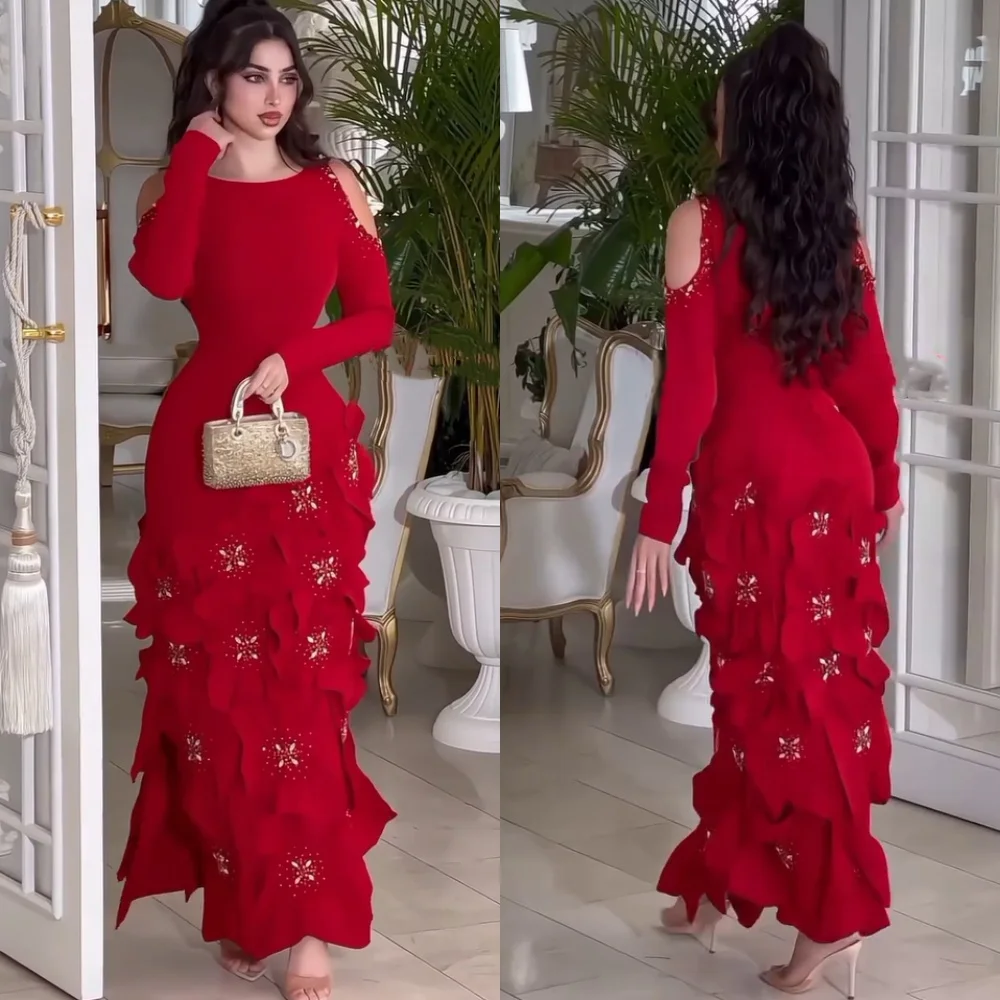 Customized Sizes Available Jersey Flower Straight Scoop Neck Midi Dresses Bespoke Occasion Elegant Modern Style
Customized Sizes Available Jersey Flower Straight Scoop Neck Midi Dresses Bespoke Occasion Elegant Modern Style