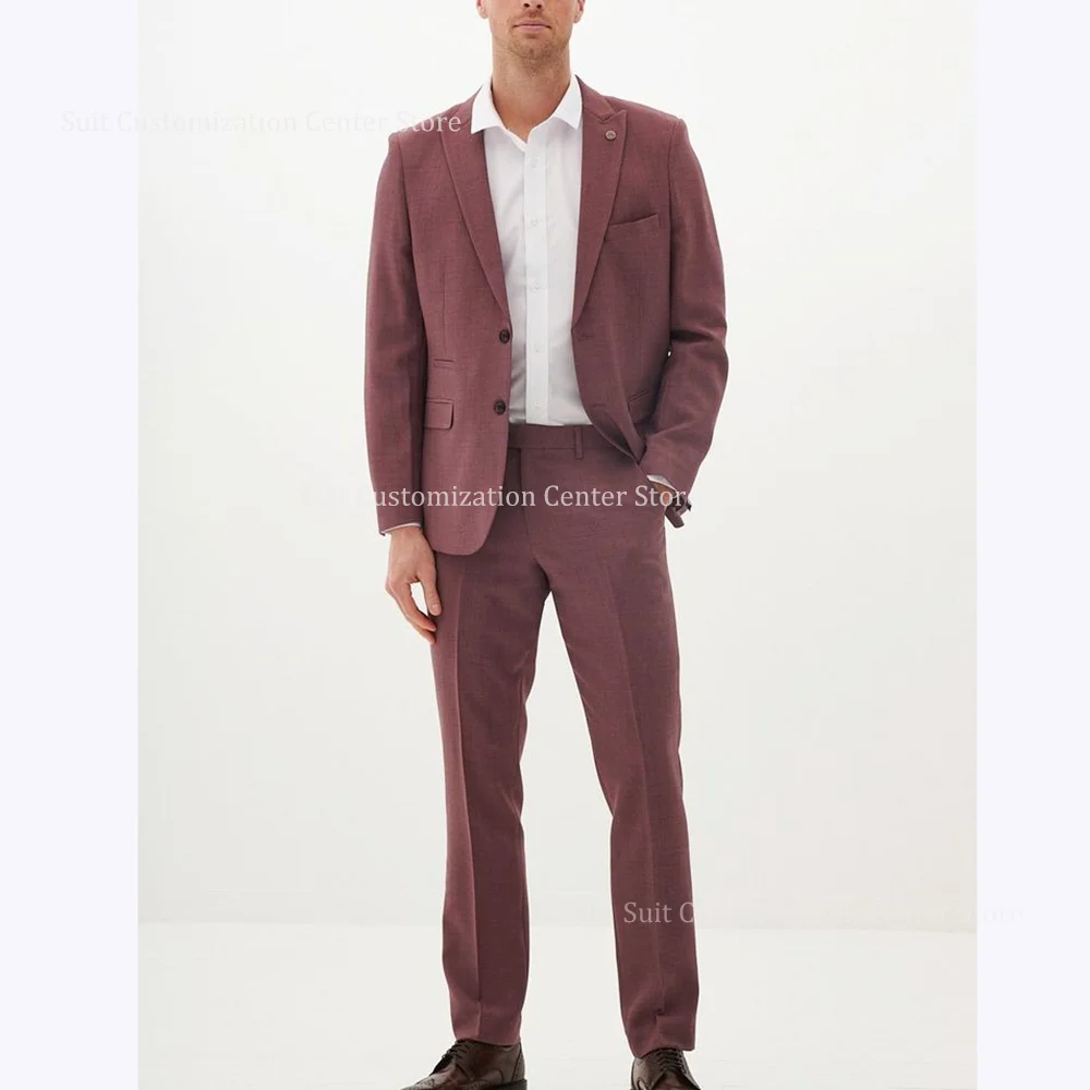 Solid Color Suits For Men Latest Design Peak Lapel Single Breasted Costume Homme Formal Concert Casual Wedding Groom Tuxedo 2025
Solid Color Suits For Men Latest Design Peak Lapel Single Breasted Costume Homme Formal Concert Casual Wedding Groom Tuxedo 2025
