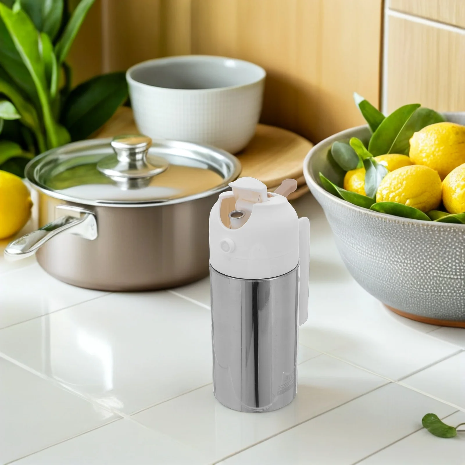 360Ml Stainless Steel Oil Sprayer Kitchen Bottle Dual Spray Pour Function Refillable Metal Oil Dispenser For Cooking Baking Bbq
360Ml Stainless Steel Oil Sprayer Kitchen Bottle Dual Spray Pour Function Refillable Metal Oil Dispenser For Cooking Baking Bbq