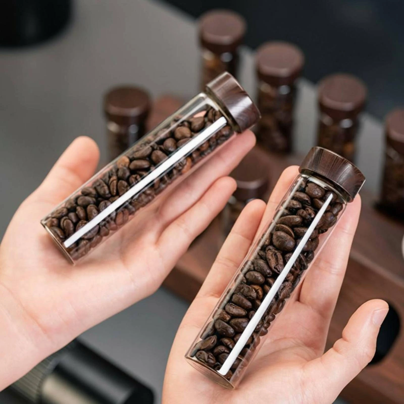 10 Pieces Storage Test Tube Transparent Coffee Bean Tube Glass Storage Vial Refillable Seasoning Jar Space-Saving
10 Pieces Storage Test Tube Transparent Coffee Bean Tube Glass Storage Vial Refillable Seasoning Jar Space-Saving
