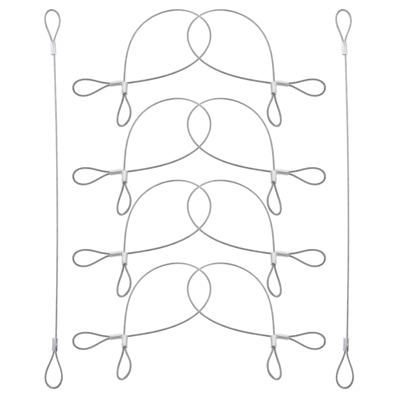 10Pcs Stainless Steel Wire Rope Cable Double Loops Heavy Duty Safety Cable Lock for Travel Luggage Tags Suitcase Trail Camera
10Pcs Stainless Steel Wire Rope Cable Double Loops Heavy Duty Safety Cable Lock for Travel Luggage Tags Suitcase Trail Camera