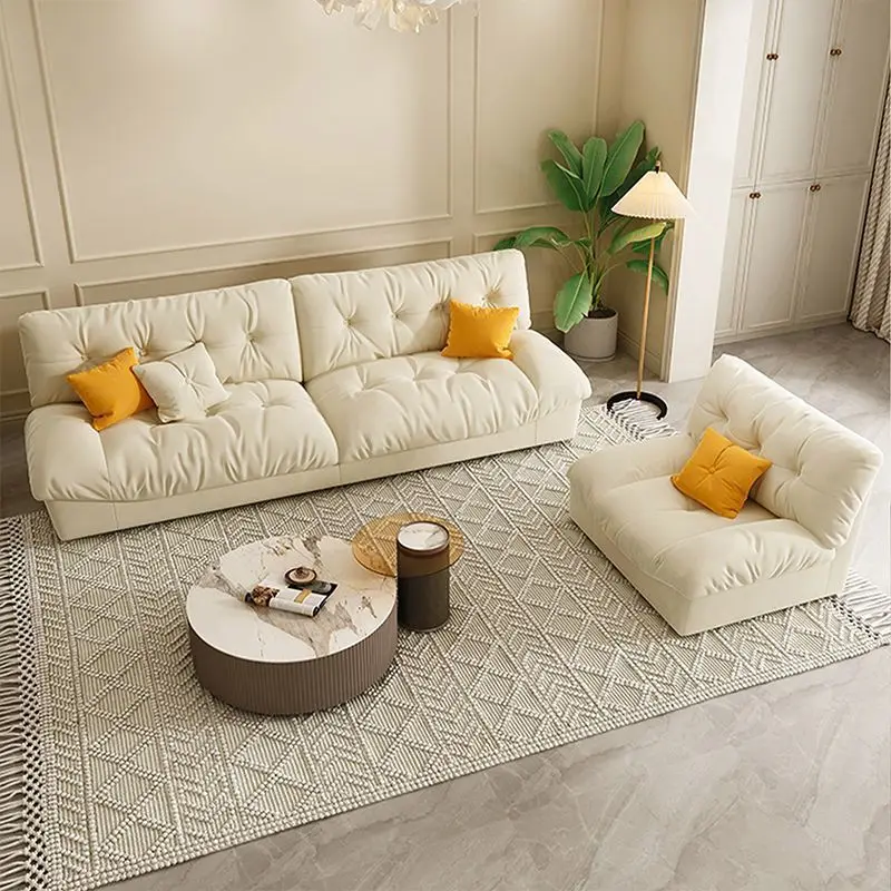 Simple lazy straight row down matte cloud fabric sofa living room small apartment home modern
Simple lazy straight row down matte cloud fabric sofa living room small apartment home modern