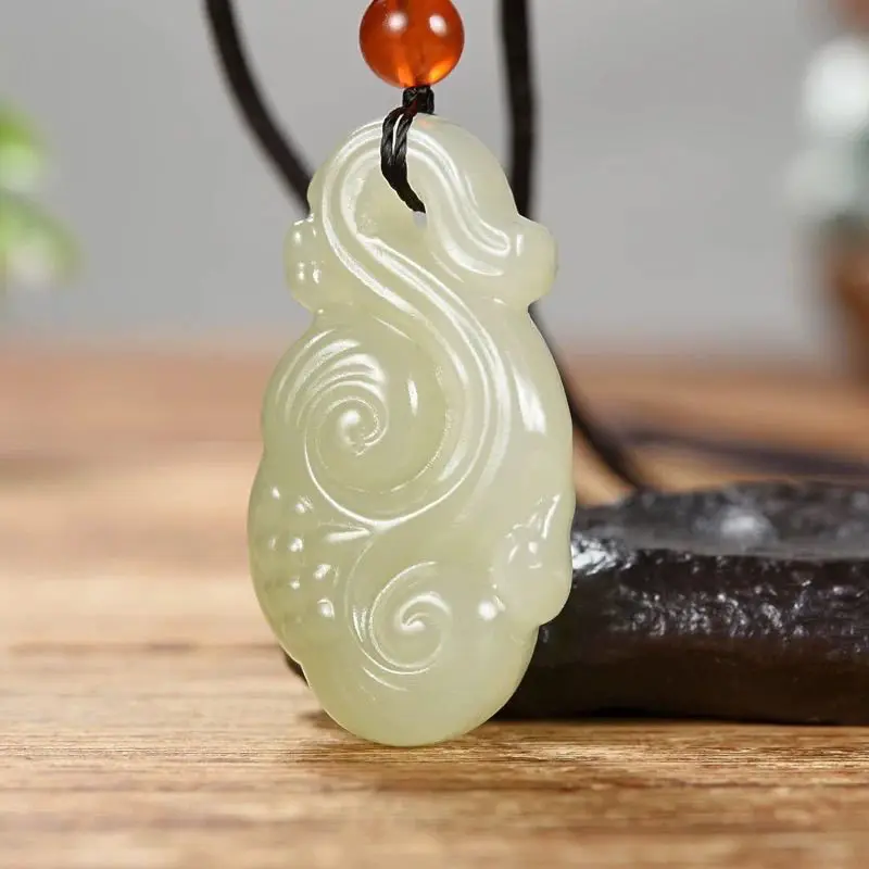 Hetian Jade Life Ruyi Jade Pendant Blue White Jade Ganoderma Lucidum Ruyi Pendant Jade Jade Pendant Men's LJade Pendant Necklace
Hetian Jade Life Ruyi Jade Pendant Blue White Jade Ganoderma Lucidum Ruyi Pendant Jade Jade Pendant Men's LJade Pendant Necklace
