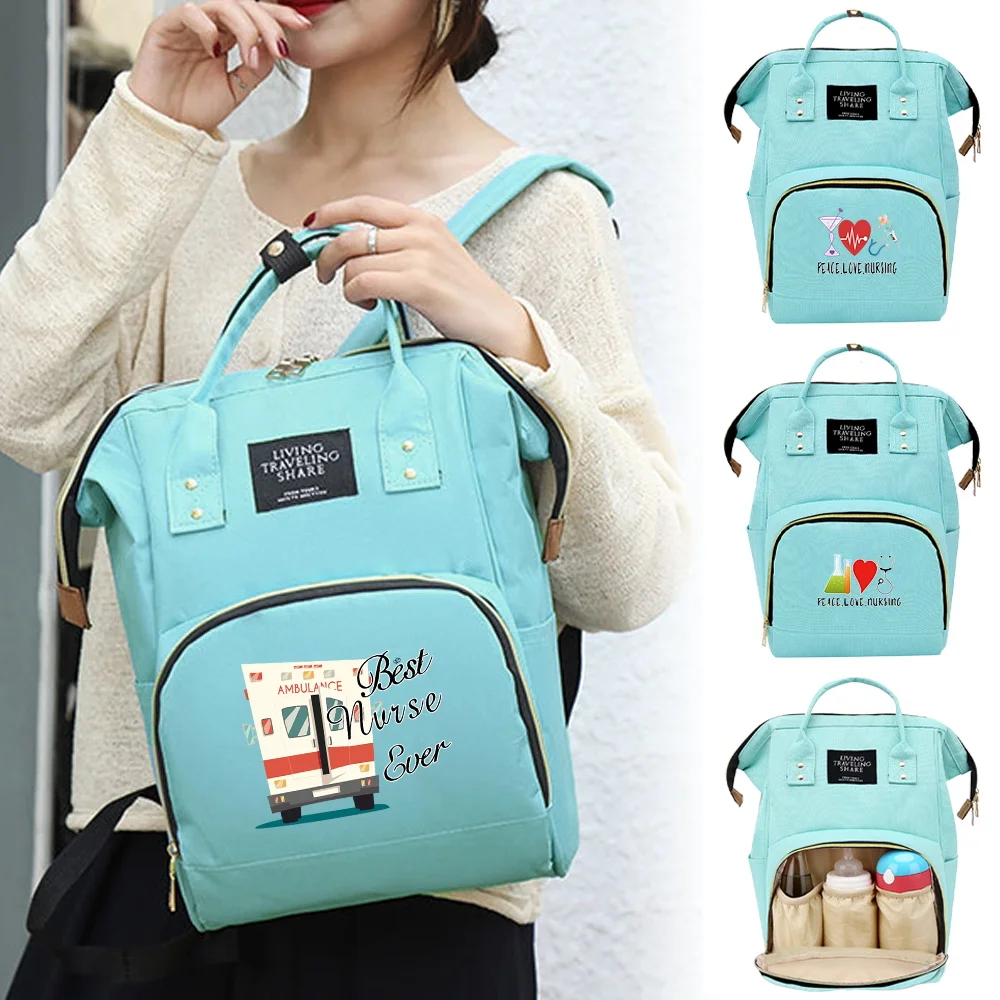 Diaper Bags Large Capacity Travel Organizer Bag Multi-function Backpack Waterproof Travel Needments Babybag Print Nurse Pattern
Diaper Bags Large Capacity Travel Organizer Bag Multi-function Backpack Waterproof Travel Needments Babybag Print Nurse Pattern